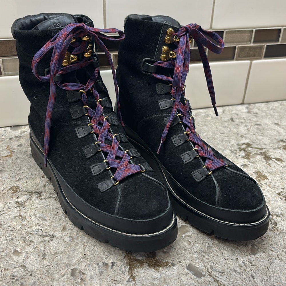 J. Crew Black Elsa ankle Leather Boots
